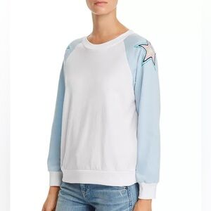 Like-New Wildfox Embroidered Star Shoulder Top ⭐️